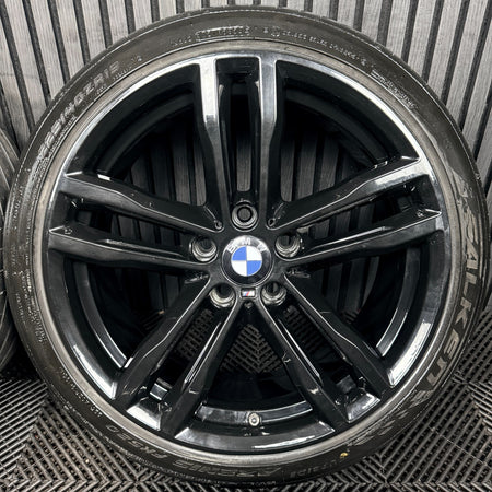 19" BMW 3 Series 704 Black M Sport F30 F31 F32 E90 Alloy Wheels Tyres Genuine