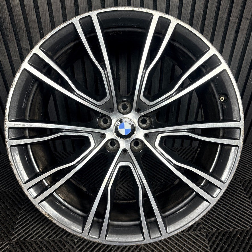 1X 21'' BMW X3 X4 G01 G02 726 M Sport Alloy Wheel Front 8043670 Genuine