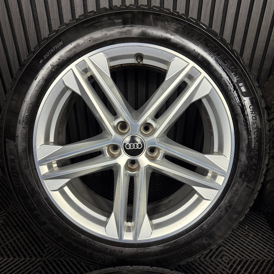 19'' GENUINE AUDI Q5 5 DOUBLE SPOKE S LINE ALLOY WHEELS TYRES 5X112  80A601025G