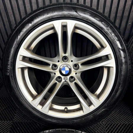 18'' BMW 5 Series 613 Silver M Sport F10 F11 Alloy Wheels Tyres Alloys Genuine