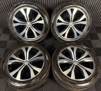 20'' GENUINE VW TOUAREG TARRAGONA ALLOY WHEELS ALLOYS TYRES Q7 7P6601025AL