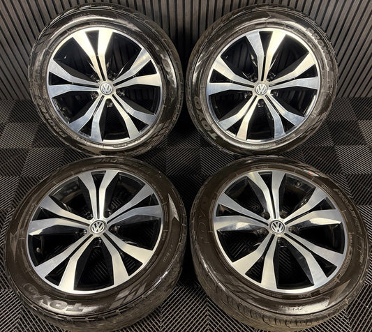 20'' GENUINE VW TOUAREG TARRAGONA ALLOY WHEELS ALLOYS TYRES Q7 7P6601025AL