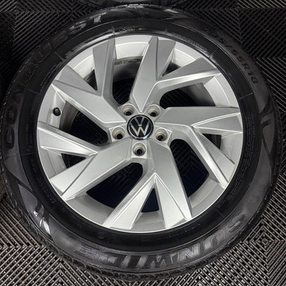18'' GENUINE VW TIGUAN FRANKFURT MK2 ALLOY WHEELS TYRES ALLOYS 5NA601025AD