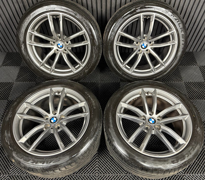 18'' GENUINE BMW 5 SERIES 4 622 GREY M SPORT G30 G31 ALLOY WHEELS TYRES ALLOYS