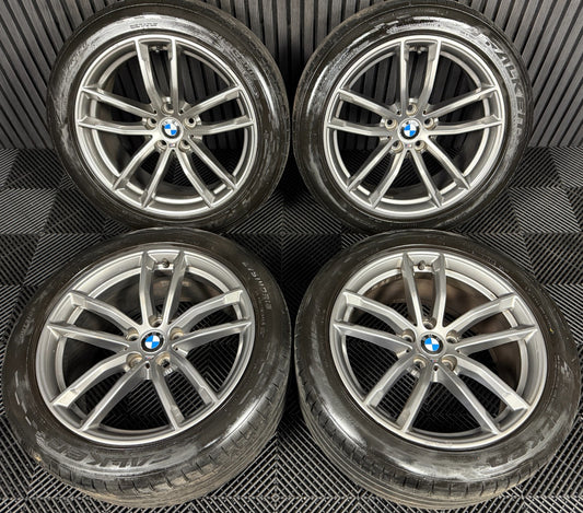 18'' GENUINE BMW 5 SERIES 4 622 GREY M SPORT G30 G31 ALLOY WHEELS TYRES ALLOYS