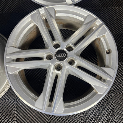 19'' GENUINE AUDI Q5 5 DOUBLE SPOKE S LINE ALLOY WHEELS A4 A3 5X112  80A601025G