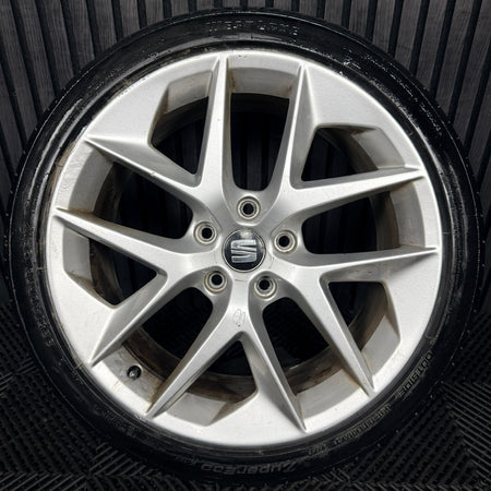 1X 18'' Seat Leon FR Performance MK3 Alloy Wheel Tyre Single Genuine 5F0601025F