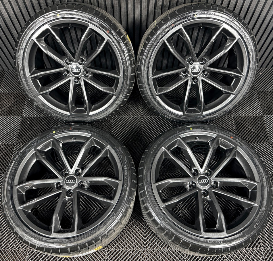 19'' Audi A5 S Line S5 Grey Alloy Wheels Alloys Tyres 8W0601025DF Genuine