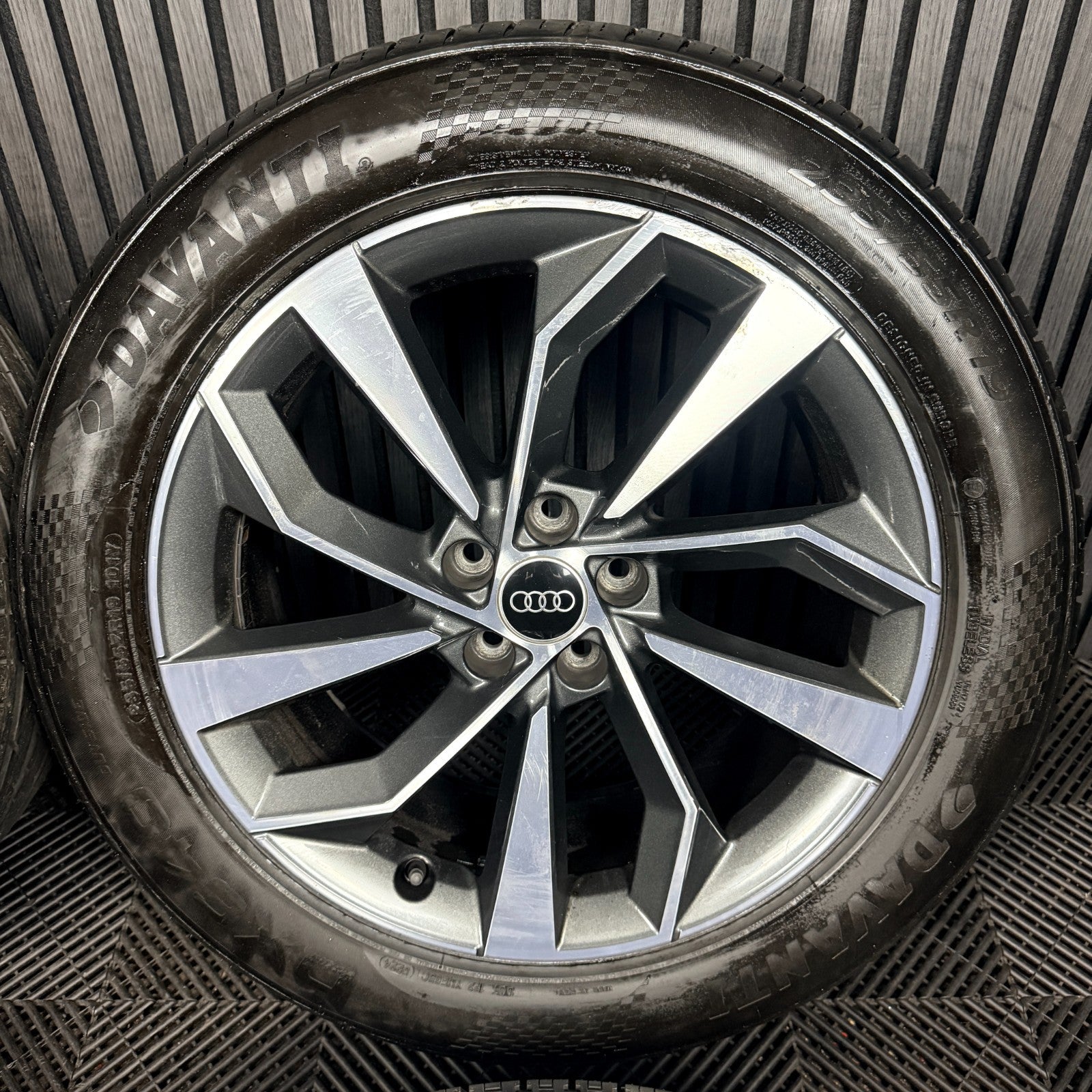 19" Audi Q5 Grey Q4 DC S Line Alloy Wheels Tyres 5X112 80A601025BK Genuine
