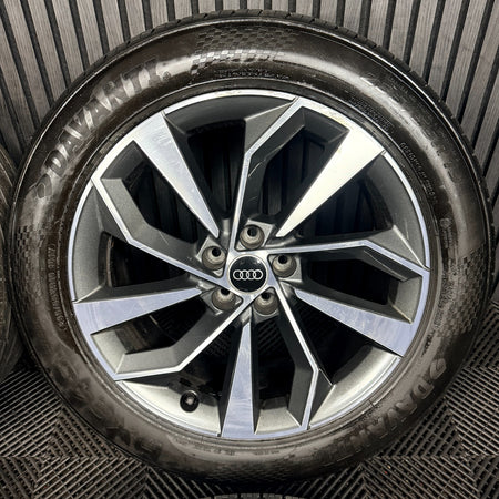 19" Audi Q5 Grey Q4 DC S Line Alloy Wheels Tyres 5X112 80A601025BK Genuine