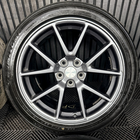 18'' Tesla Model 3 Grey Alloys Wheels Tyres 5X114.3 1044261-00-A Genuine