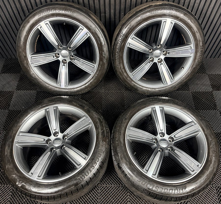 19’’ Audi A8 Grey DC 5 Spoke D5 4n Alloy Wheels Tyres 4N0601025N Genuine