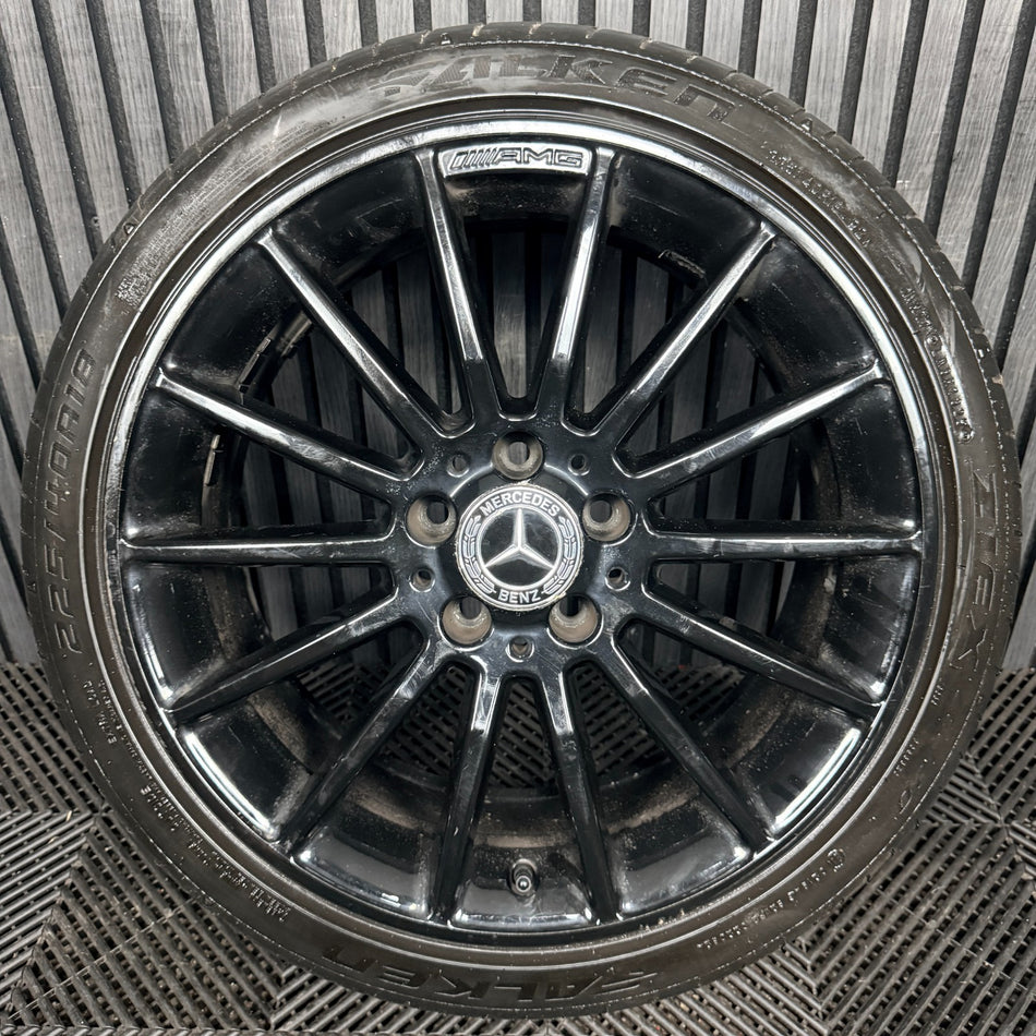 1X 18'' Amg Mercedes A Class CLA Black Alloy Wheel A1764010200 W176 Genuine