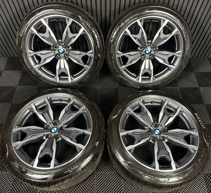 20'' GENUINE BMW X3 X4 G01 G02 787 M SPORT ALLOY WHEELS TYRES ALLOYS 8073791 92