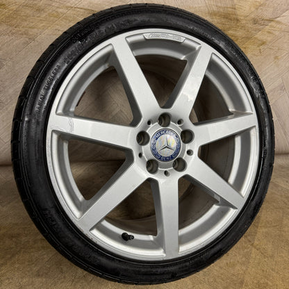 1X 18" GENUINE AMG MERCEDES C CLASS W204 SPORT SINGLE ALLOY WHEEL TYRE REAR BACK