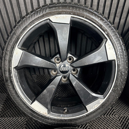 19'' Audi Q2 Black Edition Rotor Alloy Wheels Tyres Alloys 81A601025M Genuine