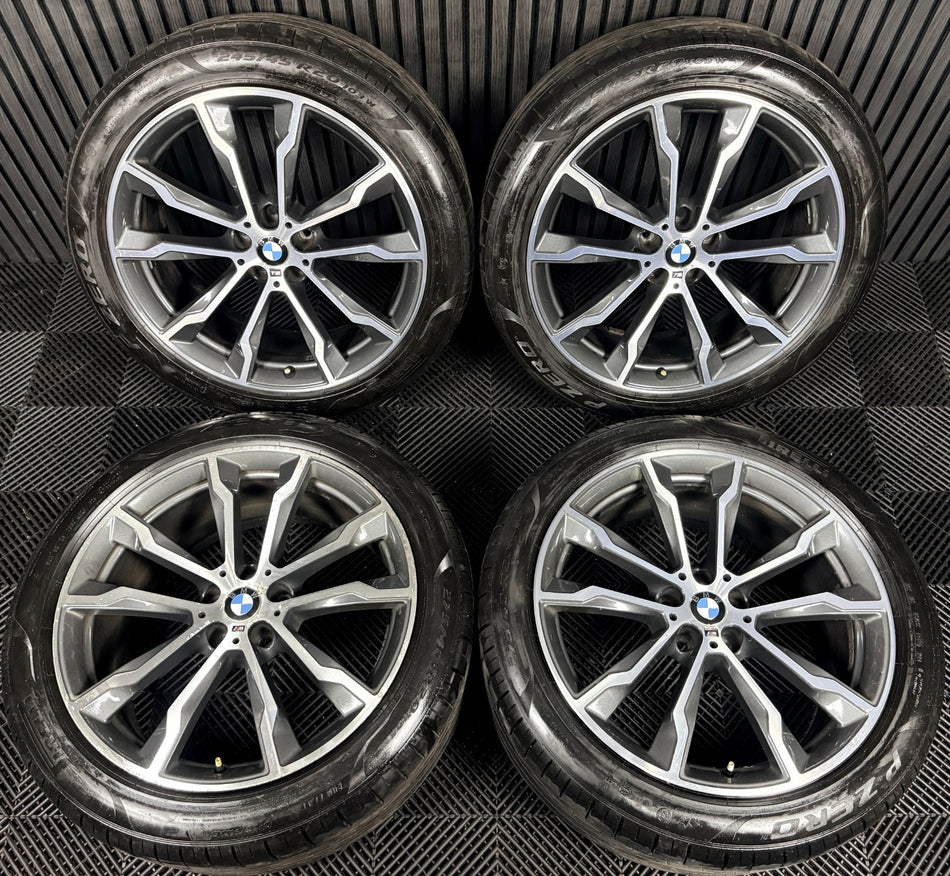 20'' Bmw X3 X4 G01 G02 699 M Sport Alloy Wheels Tyres Alloys 801026 Genuine