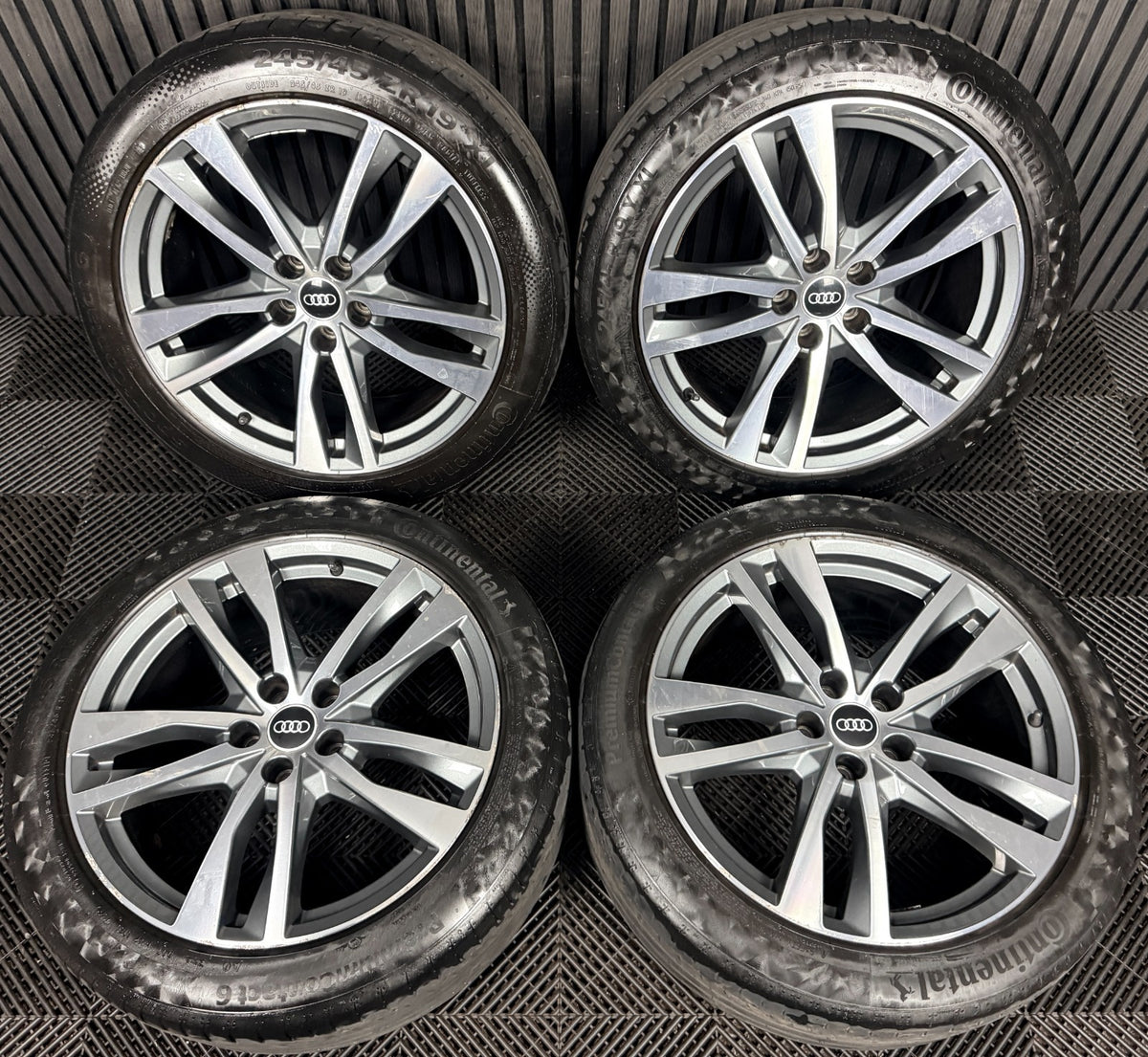 19'' Audi A6 C8 S Line 5 Double Spoke Alloy Wheels Tyres 4K0601025H Genuine