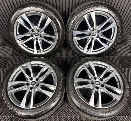 19'' Audi A6 C8 S Line 5 Double Spoke Alloy Wheels Tyres 4K0601025H Genuine