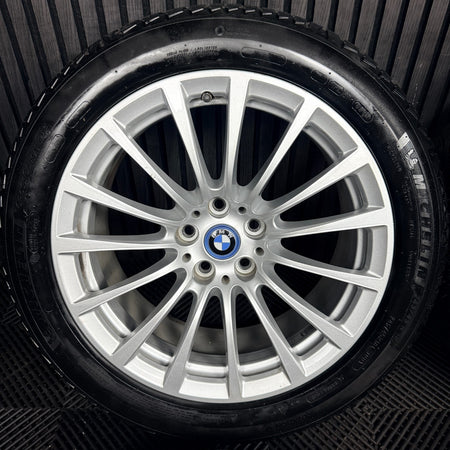 18" Bmw 5 Series 619 Silver Multispoke G30 G31 Alloy Wheel Tyres 6861224 Genuine