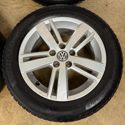 15'' GENUINE VW POLO 6R MK5 STRATFORD ALLOY WHEELS ALLOYS TYRES 6R0601025AC