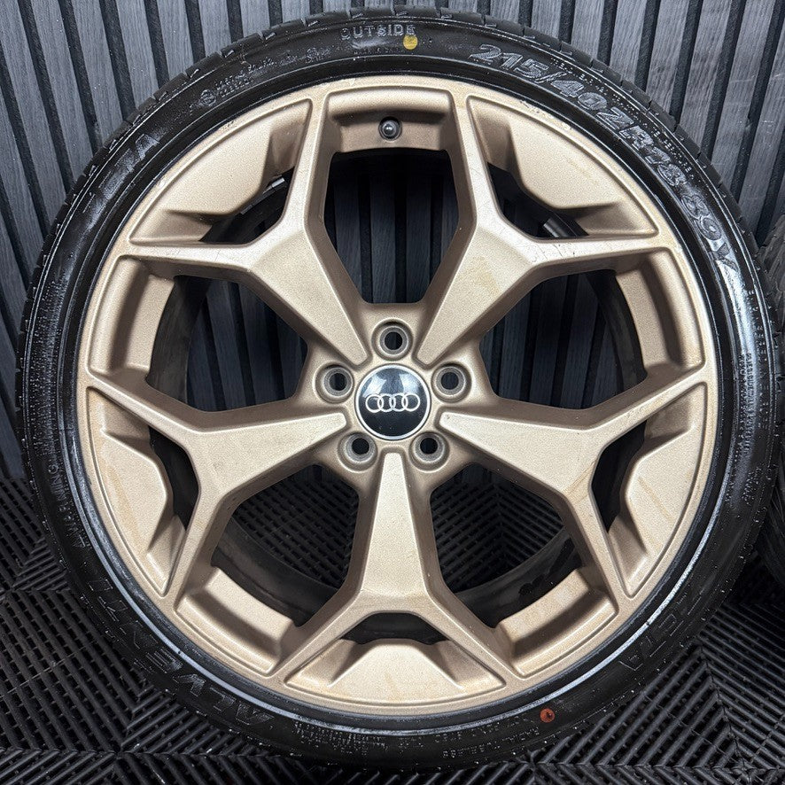 18'' Audi A1 S Line Bronze Gold Wheels Alloys Tyres 82A601025AK Genuine