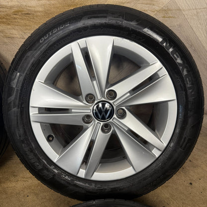 16'' GENUINE VW GOLF MK8 NORFOLK ALLOY ALLOYS WHEELS TYRES 5H0601025