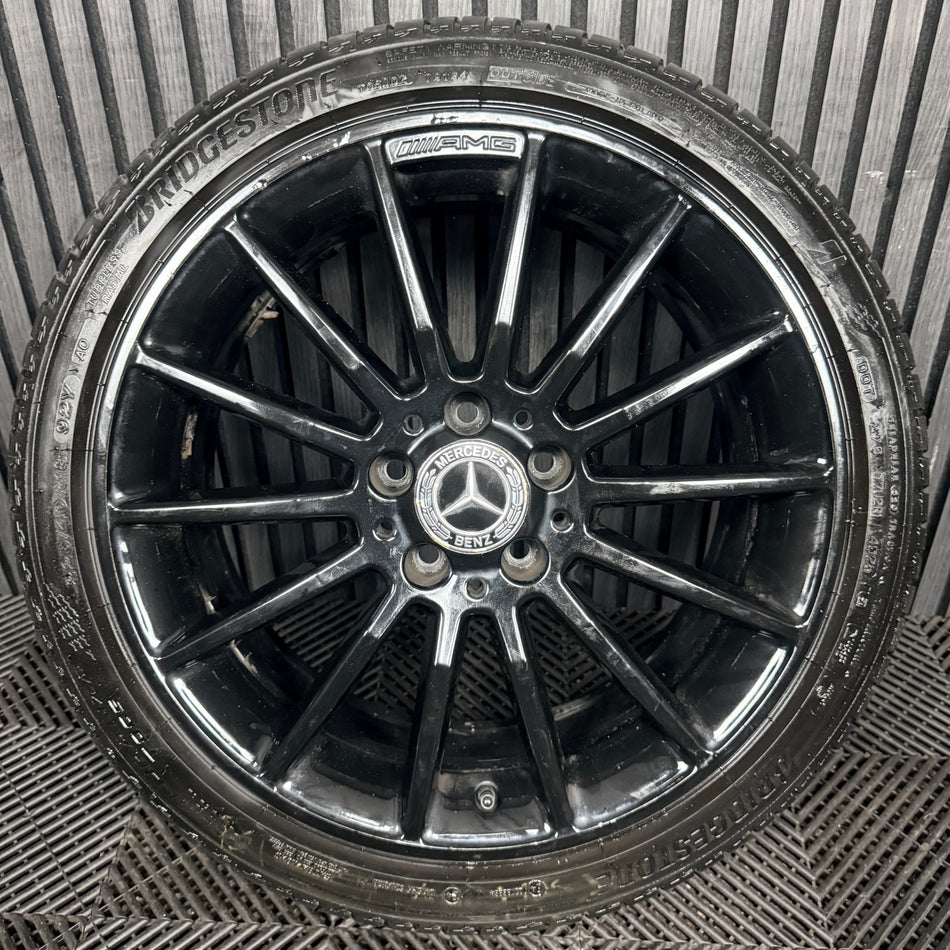 1X 18'' Amg Mercedes A Class CLA Black Alloy Wheel A1764010200 W176 Genuine