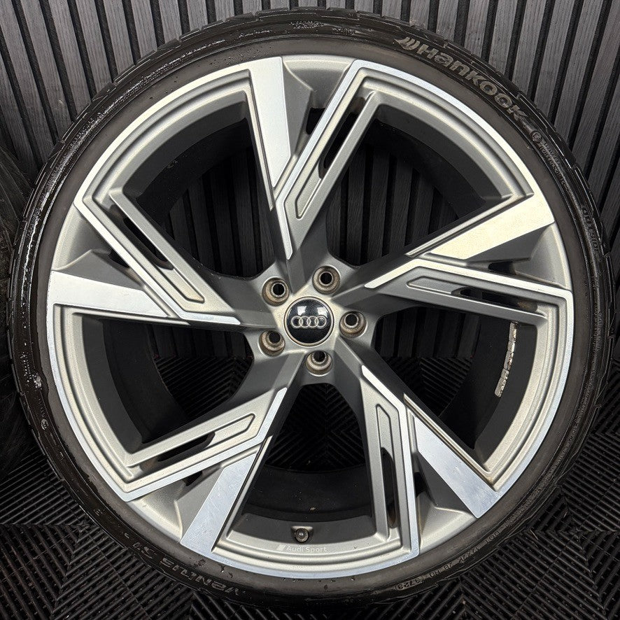 22" GENUINE AUDI RS6 RS7 TRAPEZ 4K RS 5 SPOKE ALLOY WHEELS TYRES 4K0601025S