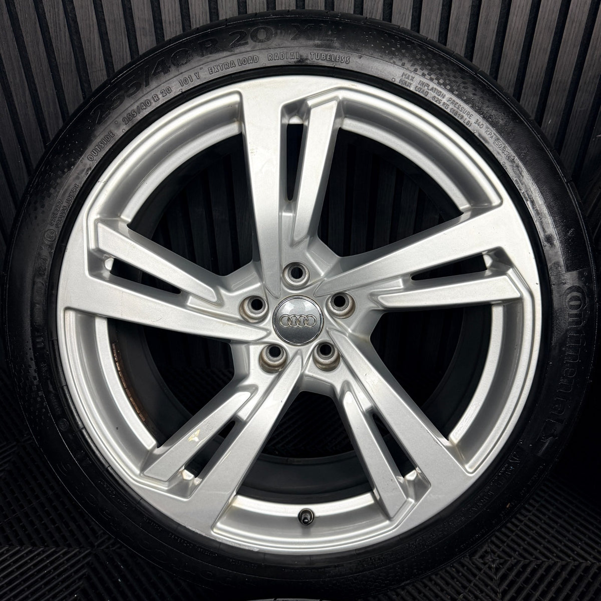 20’’ Audi A7 Line Silver 5 Double Spoke A8 Alloy Wheels Tyres 4K8601025G Genuine