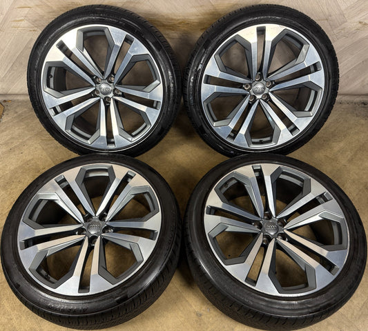 22'' GENUINE AUDI SQ8 Q8 S LINE ALLOY WHEELS ALLOYS TYRES 4M8601025K