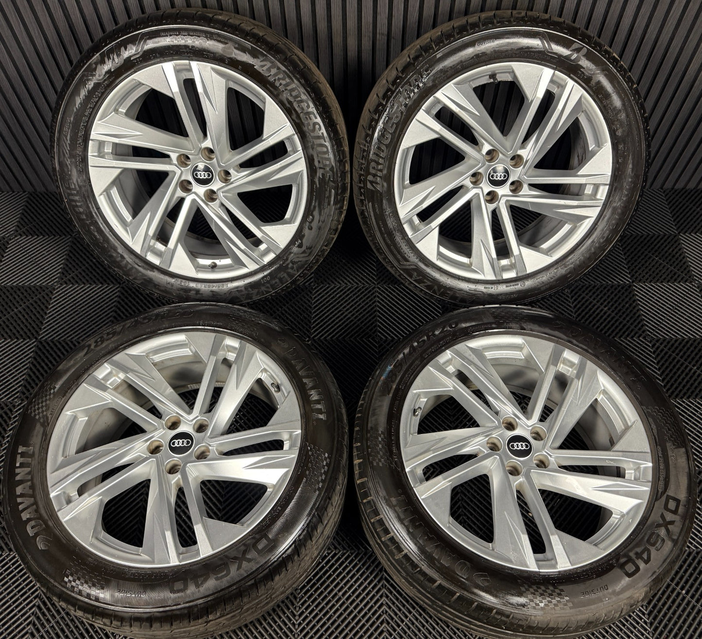 20'' GENUINE AUDI Q7 S LINE 5 DOUBLE SPOKE ALLOY WHEELS ALLOYS TYRES 4M0601025BQ