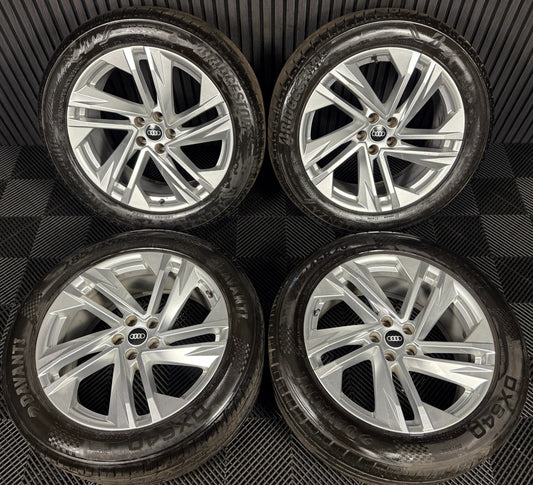 20'' GENUINE AUDI Q7 S LINE 5 DOUBLE SPOKE ALLOY WHEELS ALLOYS TYRES 4M0601025BQ