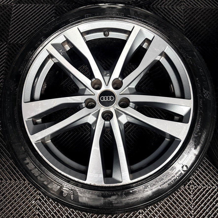 19'' Audi A6 C8 S Line 5 Double Spoke Alloy Wheels Tyres 4K0601025H Genuine