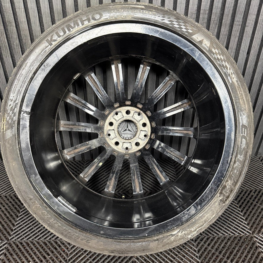 1X 20" GENUINE AMG MERCEDES E CLASS BLACK ALLOY WHEEL W213 A2134012200 FRONT