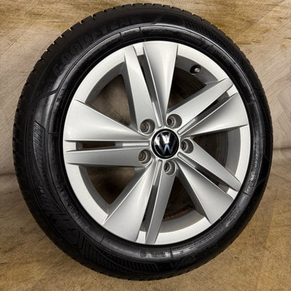1X 16'' GENUINE VW GOLF MK8 NORFOLK ALLOY WHEEL TYRE GT SINGLE 5H0601025