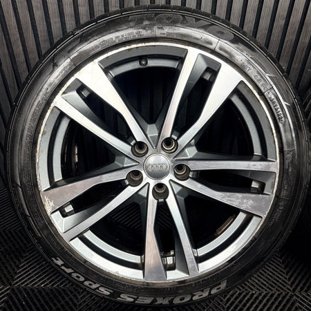19'' Audi A6 C8 S Line 5 Double Spoke Alloy Wheels Tyres 4K0601025H Genuine