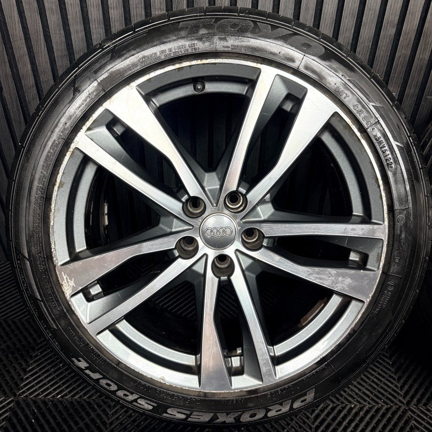 19'' Audi A6 C8 S Line 5 Double Spoke Alloy Wheels Tyres 4K0601025H Genuine