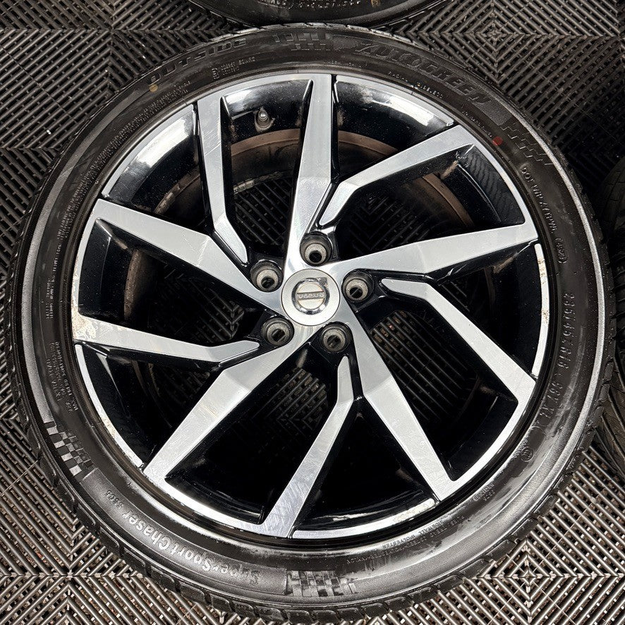 18'' Volvo S60 V60 Y Spoke Black DC Wheels Tyres Alloys 5X108 31471311 Genuine