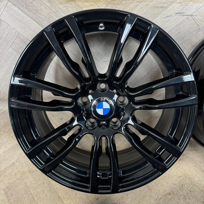 19" GENUINE BMW 3 SERIES 403 BLACK M SPORT F30 F31 F32 E90 E92 ALLOY WHEELS