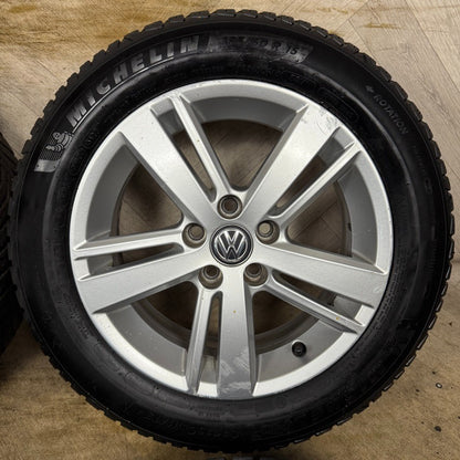 15'' GENUINE VW POLO 6R MK5 STRATFORD ALLOY WHEELS ALLOYS TYRES 6R0601025AC