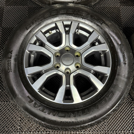 18'' GENUINE FORD RANGER GREY DC WILDTRAK ALLOY WHEELS TYRES ALLOYS