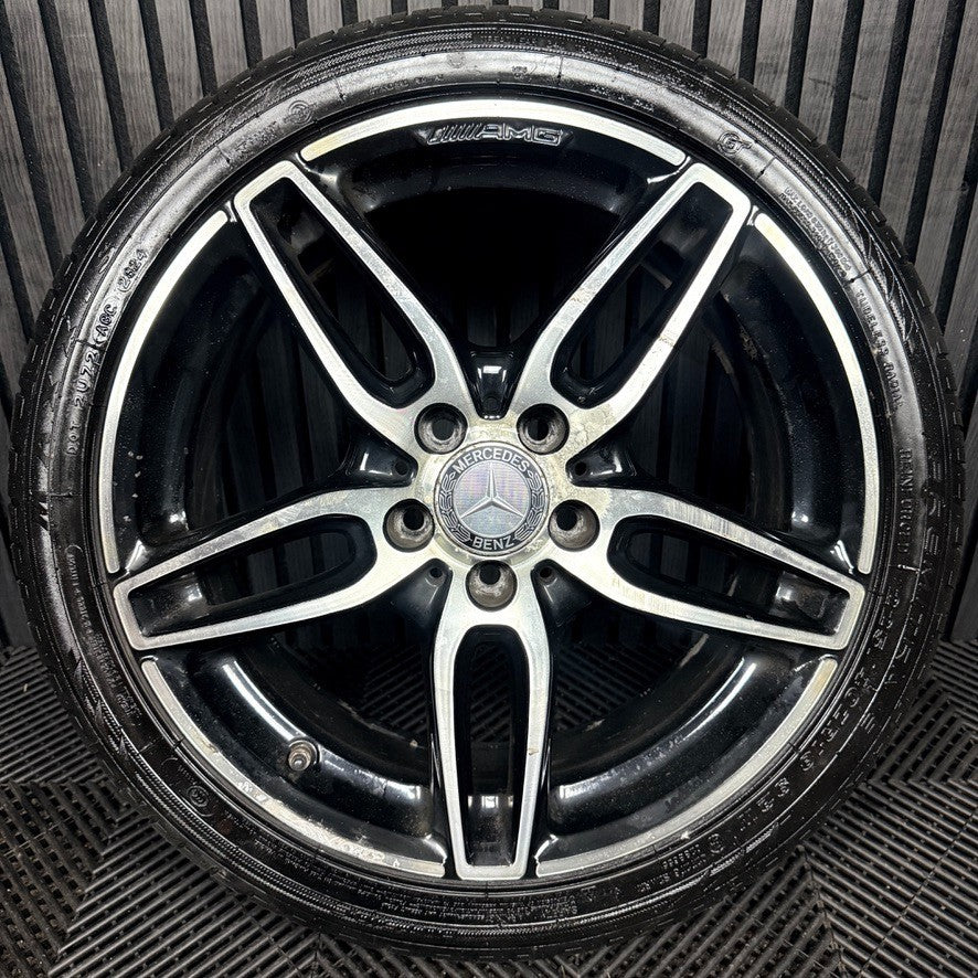 1X 18'' Mercedes AMG A Class CLA Black W176 Alloy Wheel Tyre A1764010700 Genuine