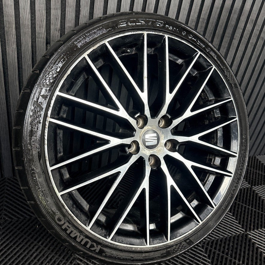 1X 19'' GENUINE SEAT LEON CUPRA FR PERFORMANCE MK3 ALLOY WHEEL TYRE 5F0071490A