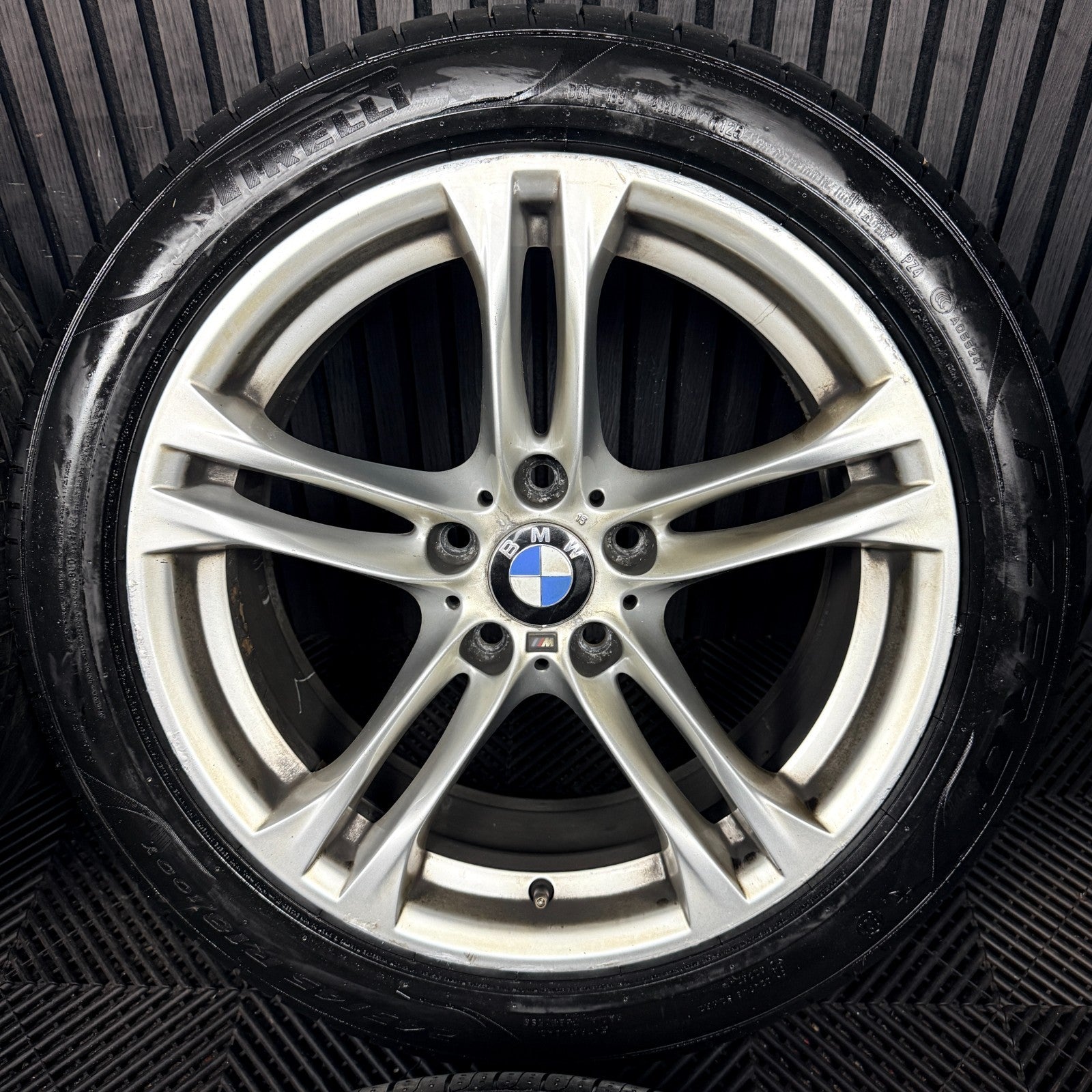 18'' BMW 5 Series 613 Silver M Sport F10 F11 Alloy Wheels Tyres Alloys Genuine