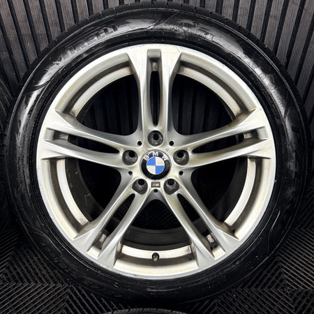 18'' BMW 5 Series 613 Silver M Sport F10 F11 Alloy Wheels Tyres Alloys Genuine