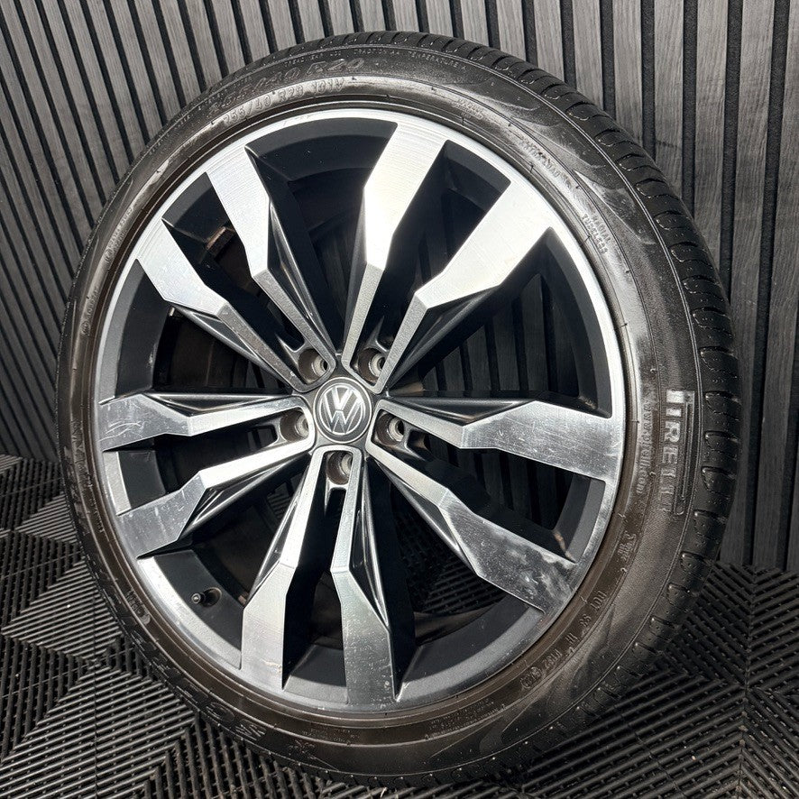 1X 20'' VW Tiguan Suzuka R Line 5NA601025G Grey DC Alloy Tyre Wheel Genuine