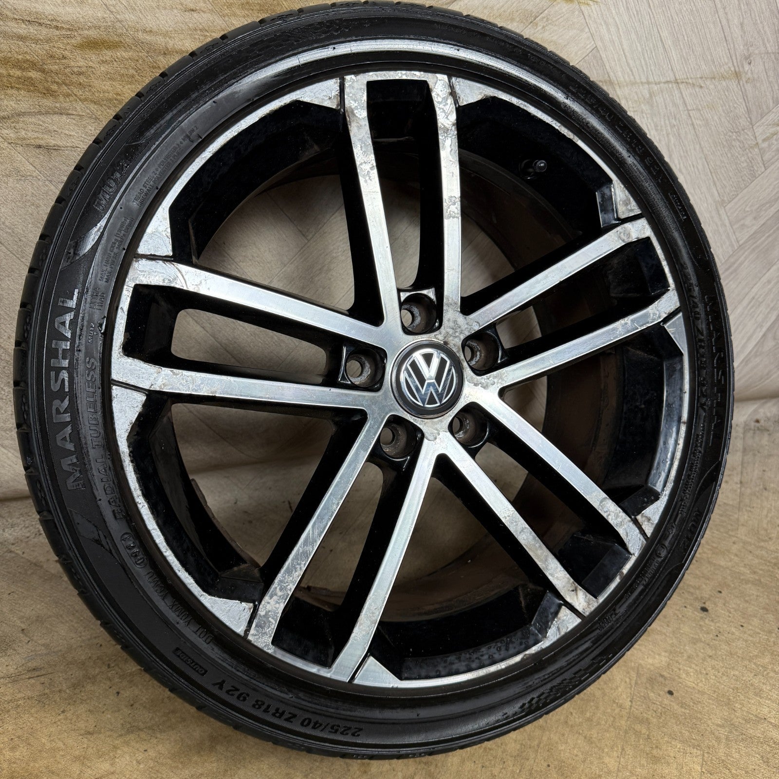 1X 18'' GENUINE VW GOLF GTD NOGARO GT GTI MK7 ALLOY WHEEL TYRE 5G0601025AQ