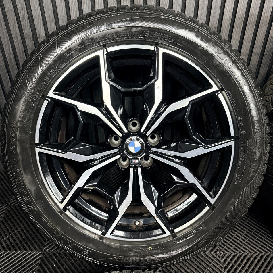 19'' Bmw X3 X4 G01 G02 887 M Sport Alloy Wheels Winter Tyres 7916263 Genuine