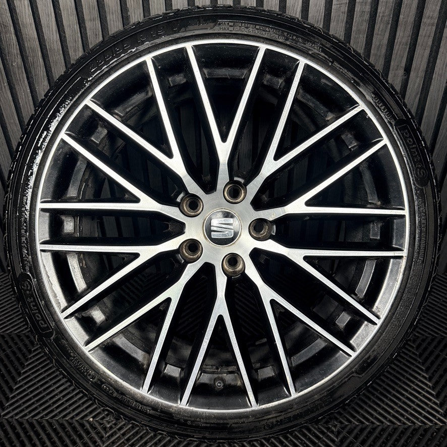 1X 19'' GENUINE SEAT LEON CUPRA FR PERFORMANCE MK3 ALLOY WHEEL TYRE 5F0071490A